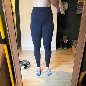 Lululemon High-Waisted Navy Leggings